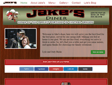 Tablet Screenshot of jakesdinerbend.com